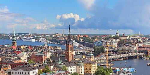 aerial view of stockholm